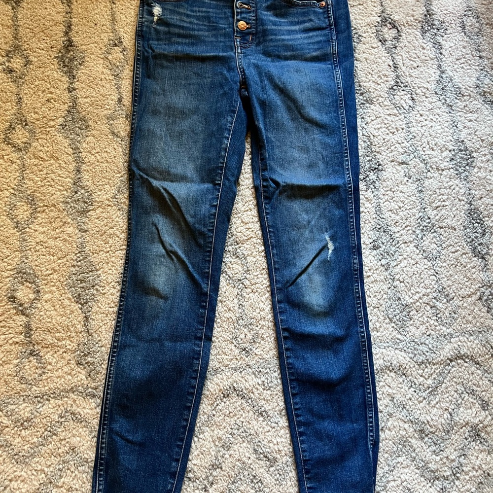 Women's Madewell Blue Jeans- high rise skinny